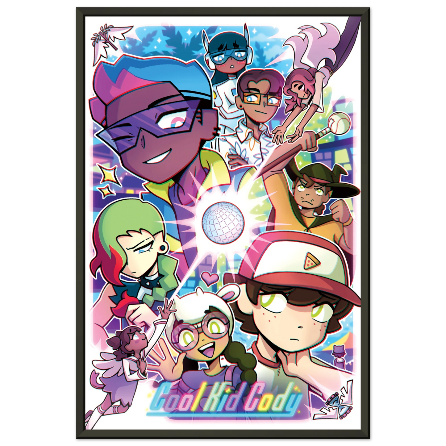Cool Kid Cody Poster with Aluminum Frame