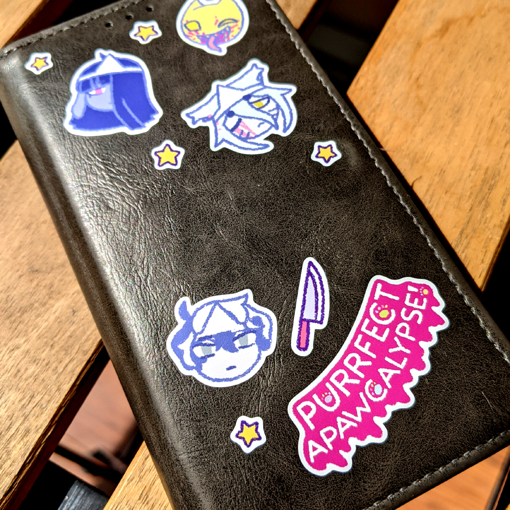 Purrfect Apawcalypse Glossy Sticker Sheet!