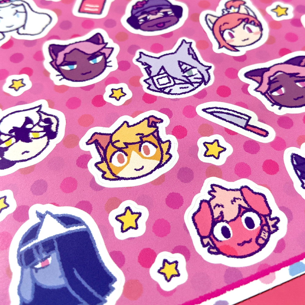 Purrfect Apawcalypse Glossy Sticker Sheet!