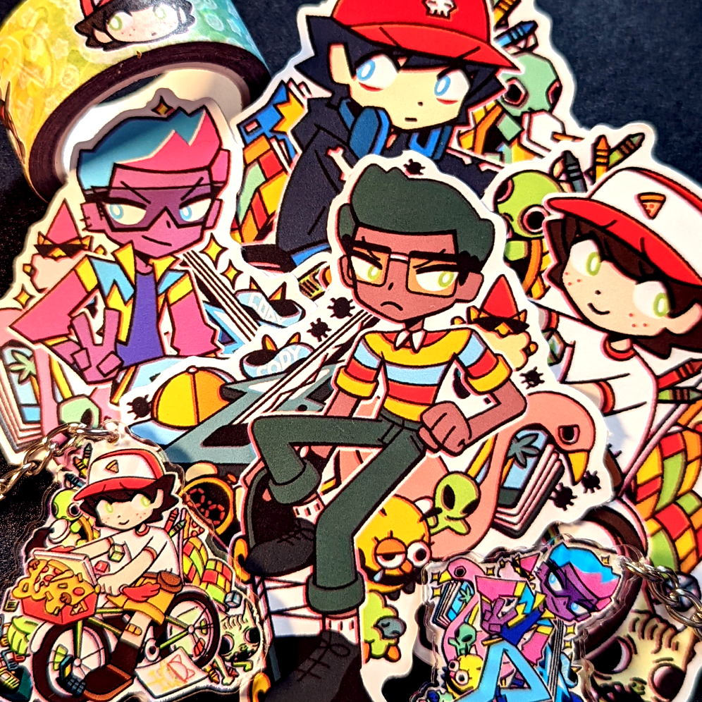 Totally Rad Centuple Kickflip Merch Bundle!